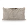 Grey Goat Fur Cushion