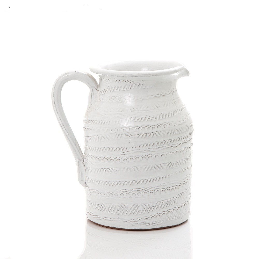 Hamptons Decor Milk Jug White