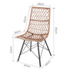 Set of 4 Outdoor Rattan Dining Chair