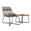 Outdoor Rattan Lounge Chair Set