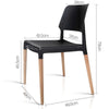 Set of 4 Belloch Replica Dining Chair - Black