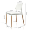 Set of 4 Belloch Replica Dining Chair - White