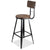 Industrial Bar Stool with Backrest 76cm