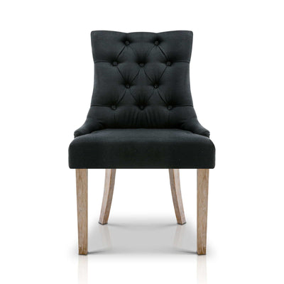 French Provincial Dining Chair - Black