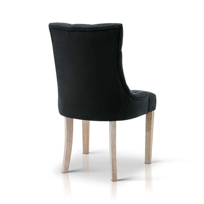 French Provincial Dining Chair - Black