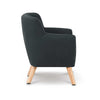 Kids Fabric Armchair Black