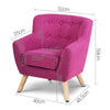 Kids Fabric Armchair Pink