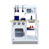 18 Piece Kitchen Play Set - White & Blue