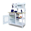 18 Piece Kitchen Play Set - White & Blue