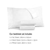 Luxury 1000 Thread Count Cotton Double Bed Sheet Set - Grey