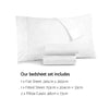 Luxury 1000 Thread Count Cotton Double Bed Sheet Set - Grey