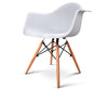 Set of 2 Replica Eames Cafe Chairs - Beech White