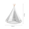 6 Poles Teepee Tent with Storage Bag - White