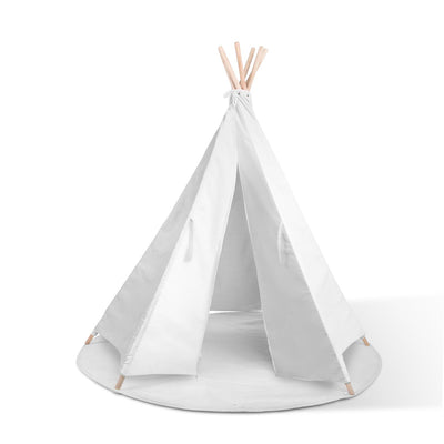 6 Poles Teepee Tent with Storage Bag - White