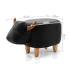 Kids Cow Animal Stool - Black