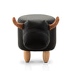 Kids Cow Animal Stool - Black