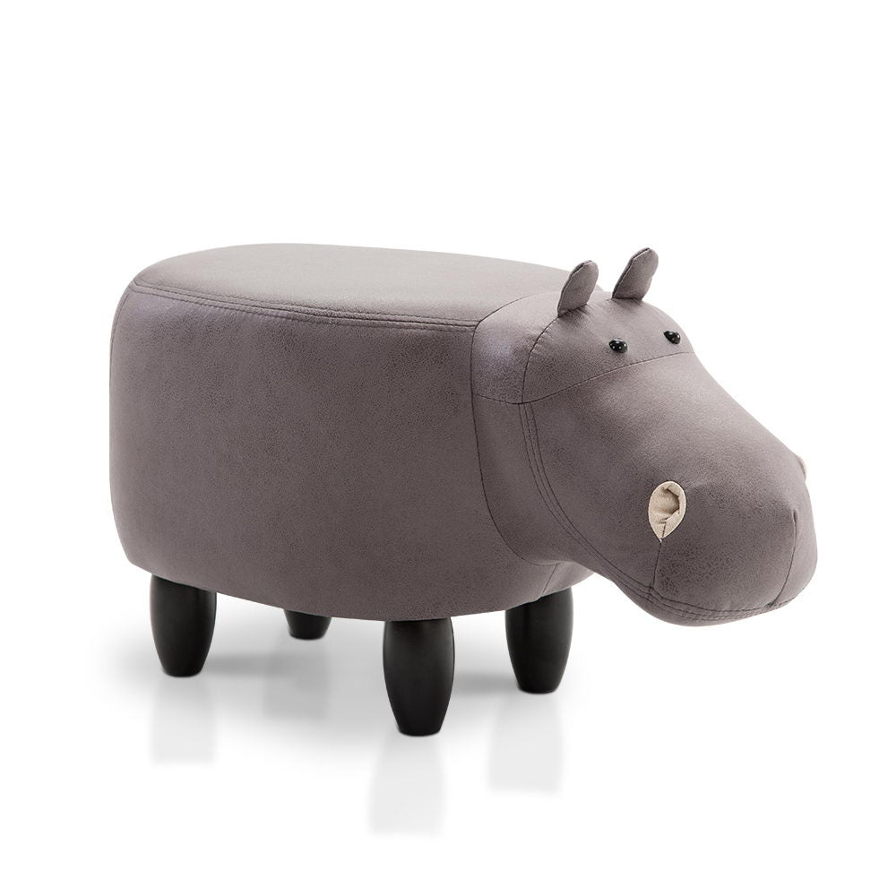 Kids Animal Stool Grey